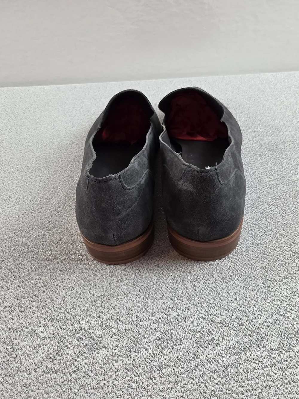 Treasure & Bond Grey Suede Pointed Toe Slip-On Flats Loafers Wmn's 10